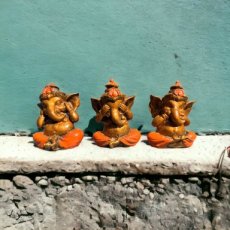 Ganesha set Hear, see and be silent